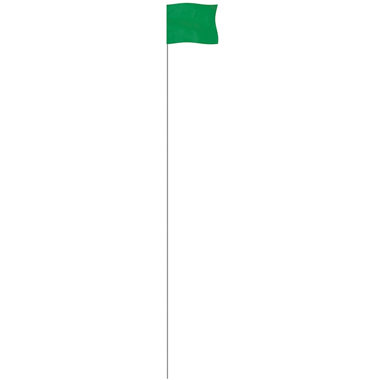 Green 4" x 5" Marker Flag on a 36" Wire 2
