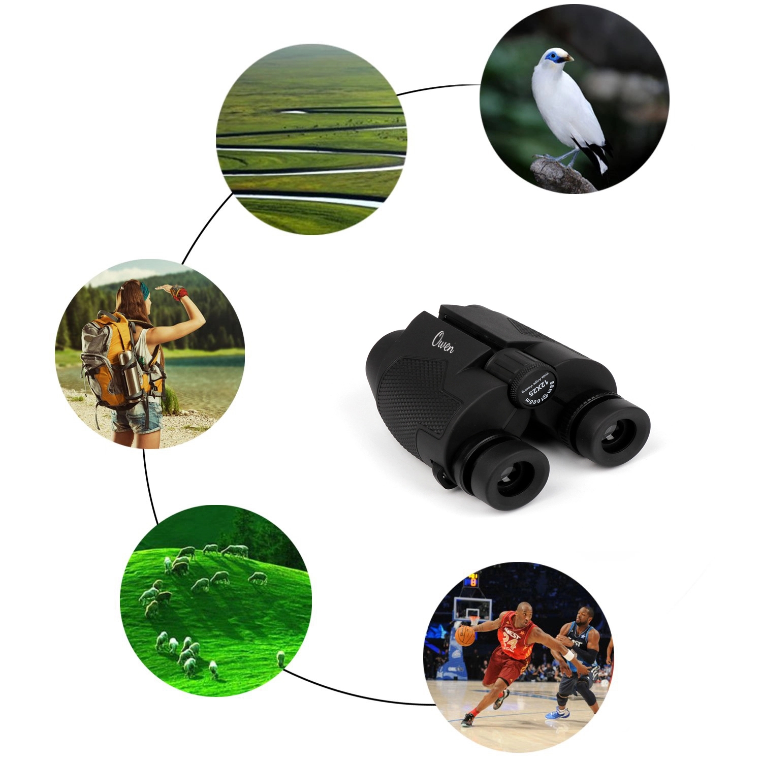 12X25 Compact Binoculars 1