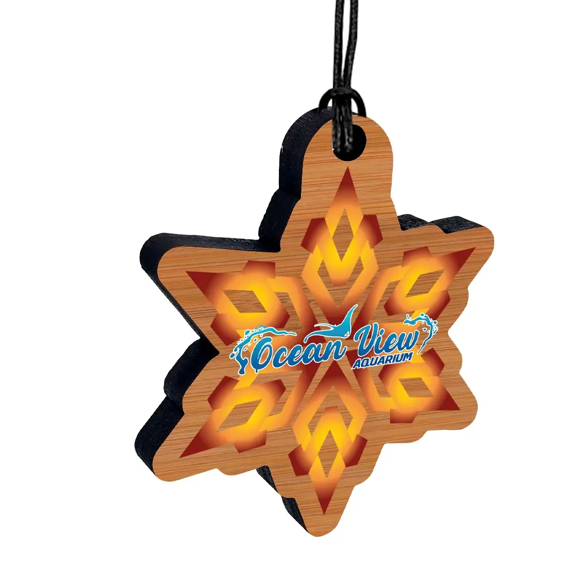 5/16" Ultra Vivid Bamboo Ornaments 1