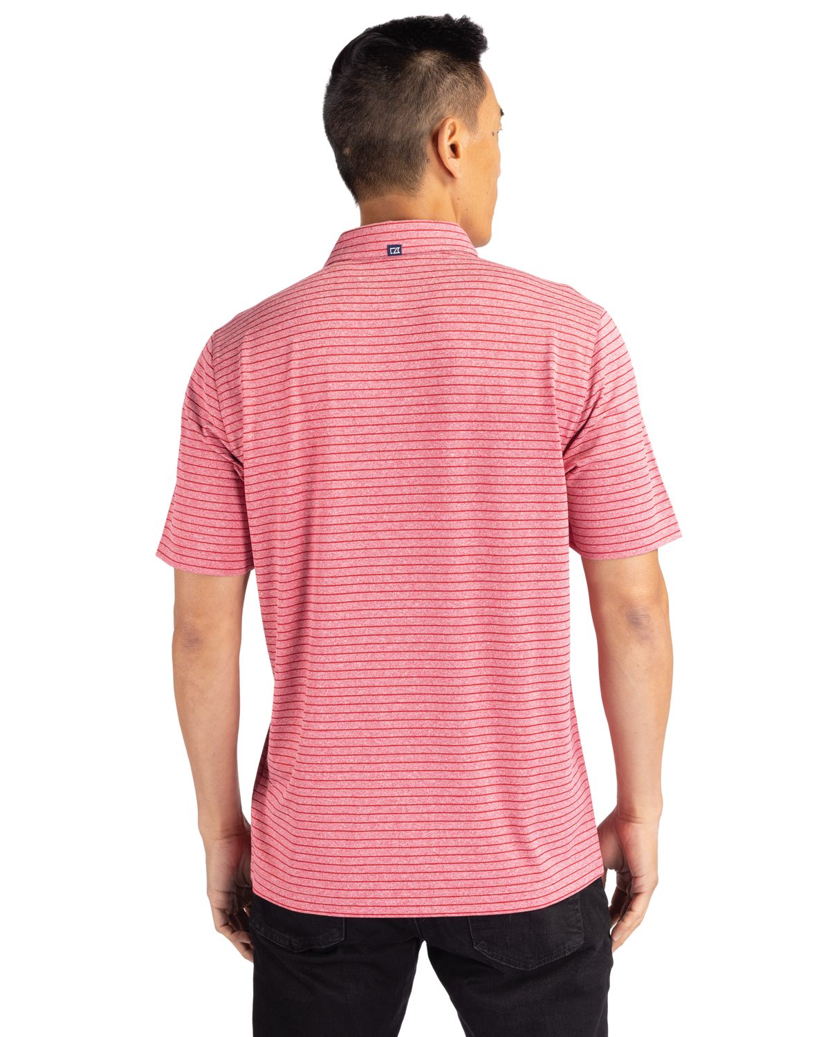 Cutter & Buck Forge Recycled Heather Stripe Four-Way Stretch Mens Big & Tall Polo Big & Tall 30