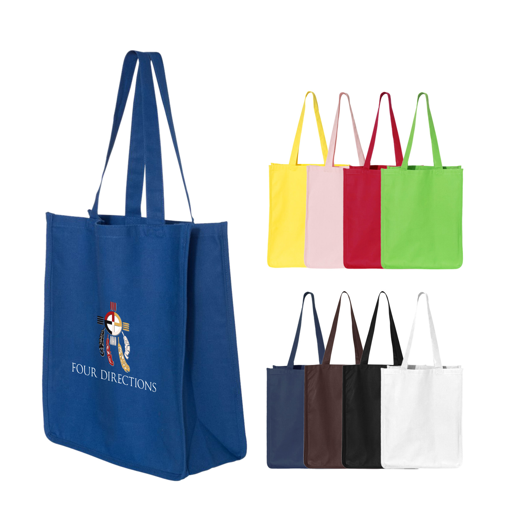 12 oz. Heavy Cotton Canvas 27L Jumbo Shopping Tote Bag_R112BT 10