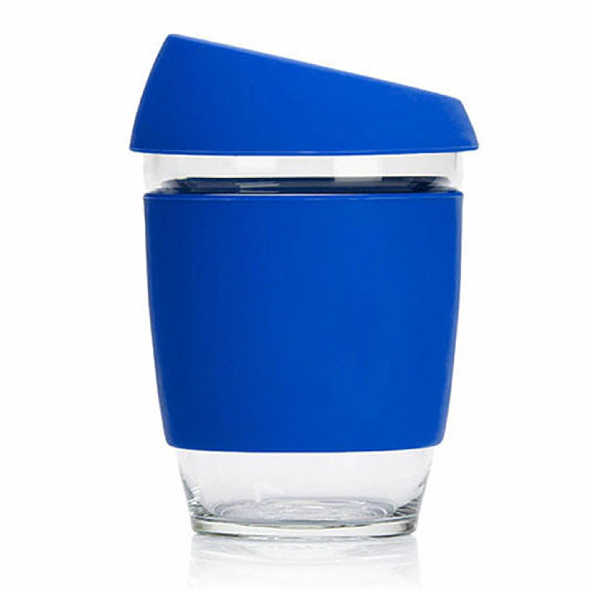 12oz Reusable Glass Travel Coffee Mug with Lid 3