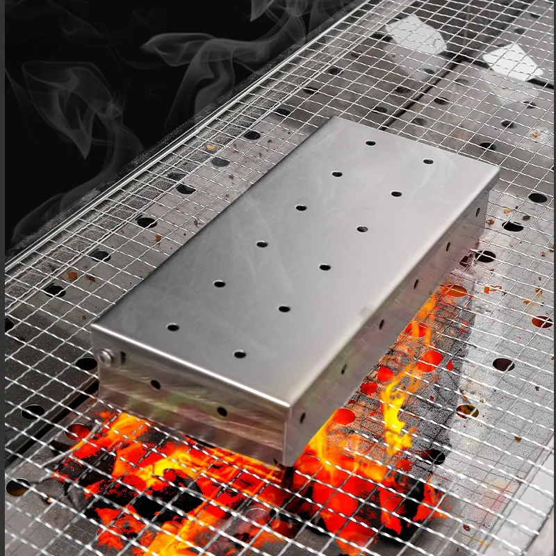 Stainless Steel Smog Box for Gas Grilling 2