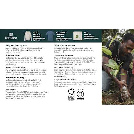 tentree Organic Cotton Cable Blanket 3