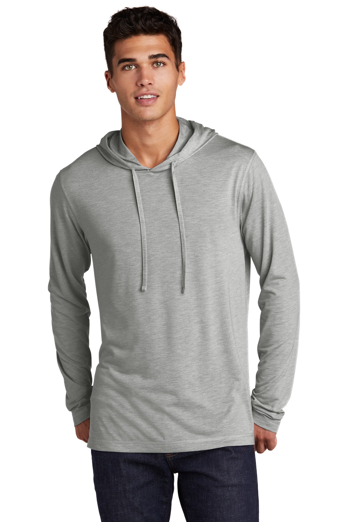 Sport-Tek PosiCharge Tri-Blend Wicking Long Sleeve Hoodie ST406, custom hoodie or sweatshirt with logo imprint 41