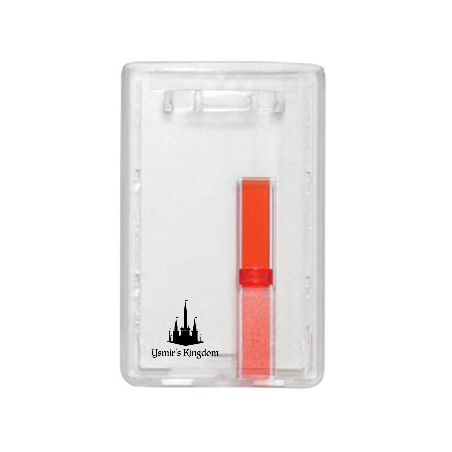 2.28" W x 3.60" H - Vertical Rigid Card Holder (1 Color Imprint) 1