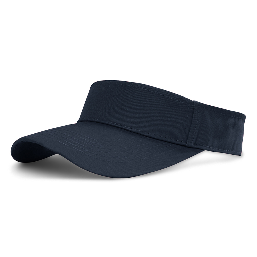 Stock Solid Color Cotton Visor 18