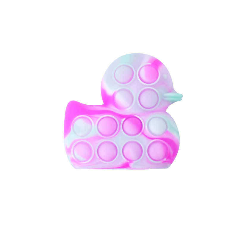 Duck Shaped Silicone Push Pop Bubble Toy 5