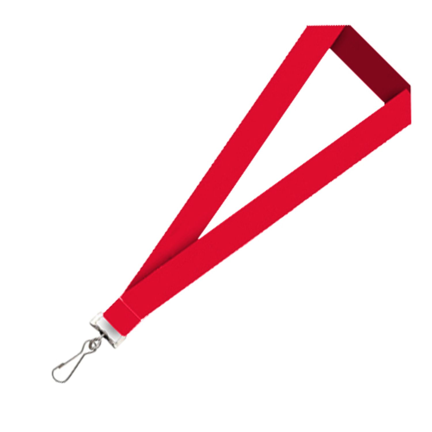 3/8 inch Flat Blank Lanyards with PVC Card 1