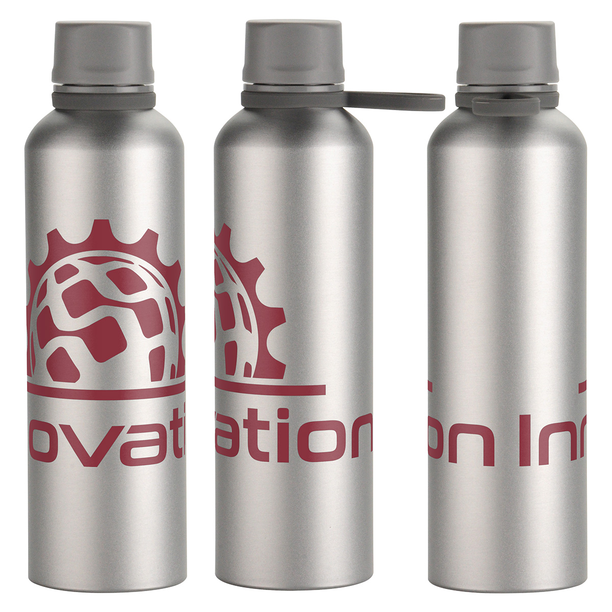 Avento 25 oz Recycled Aluminum Bottle with Silicone Loop 14
