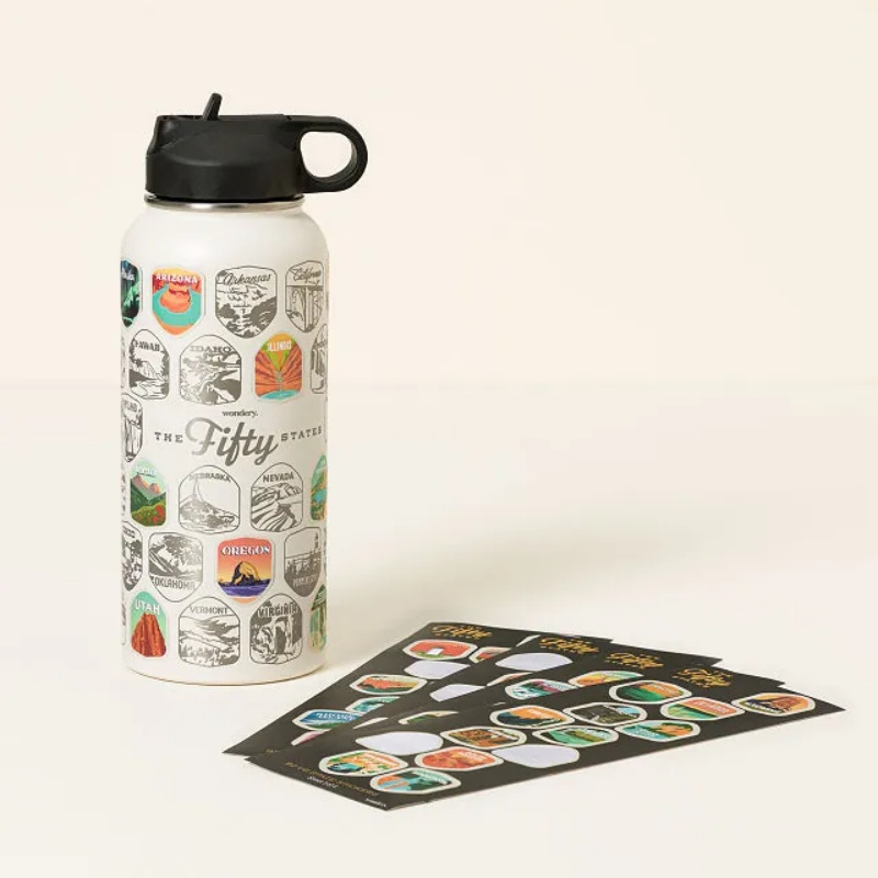 Custom Water Bottles with Custom Stickers, custom water bottle with logo imprint 2