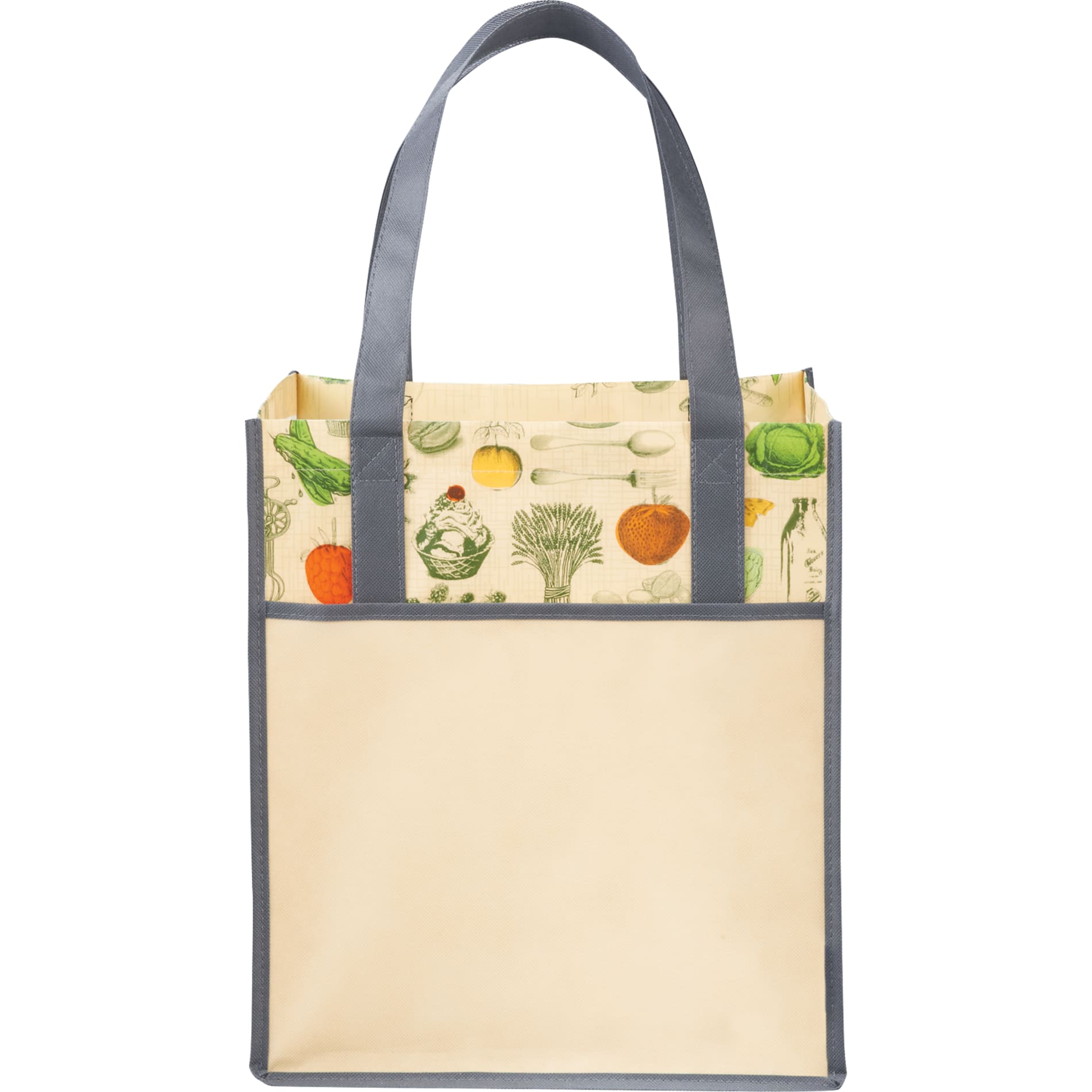 Big Grocery Vintage Laminated Non-Woven Tote 14