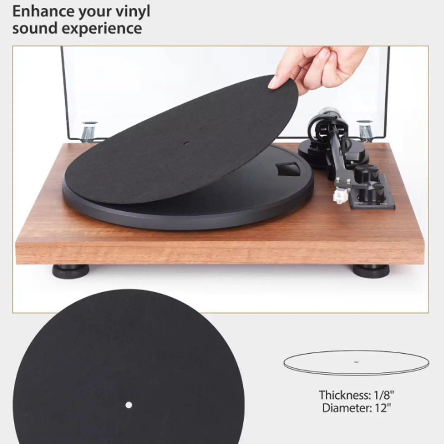 3Mm Thick Felt Turntable Mat 2