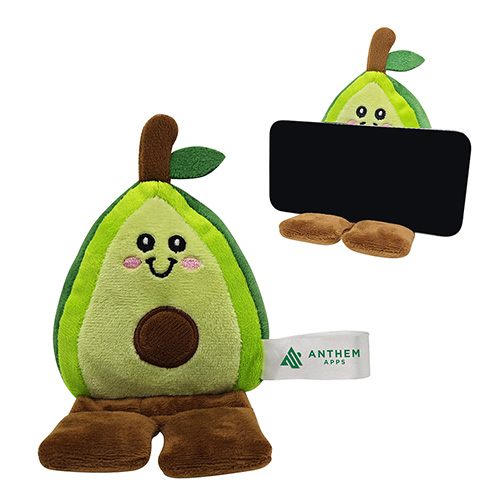 Phone Pals™ Weighted Plush Phone Holder - Avocado 14