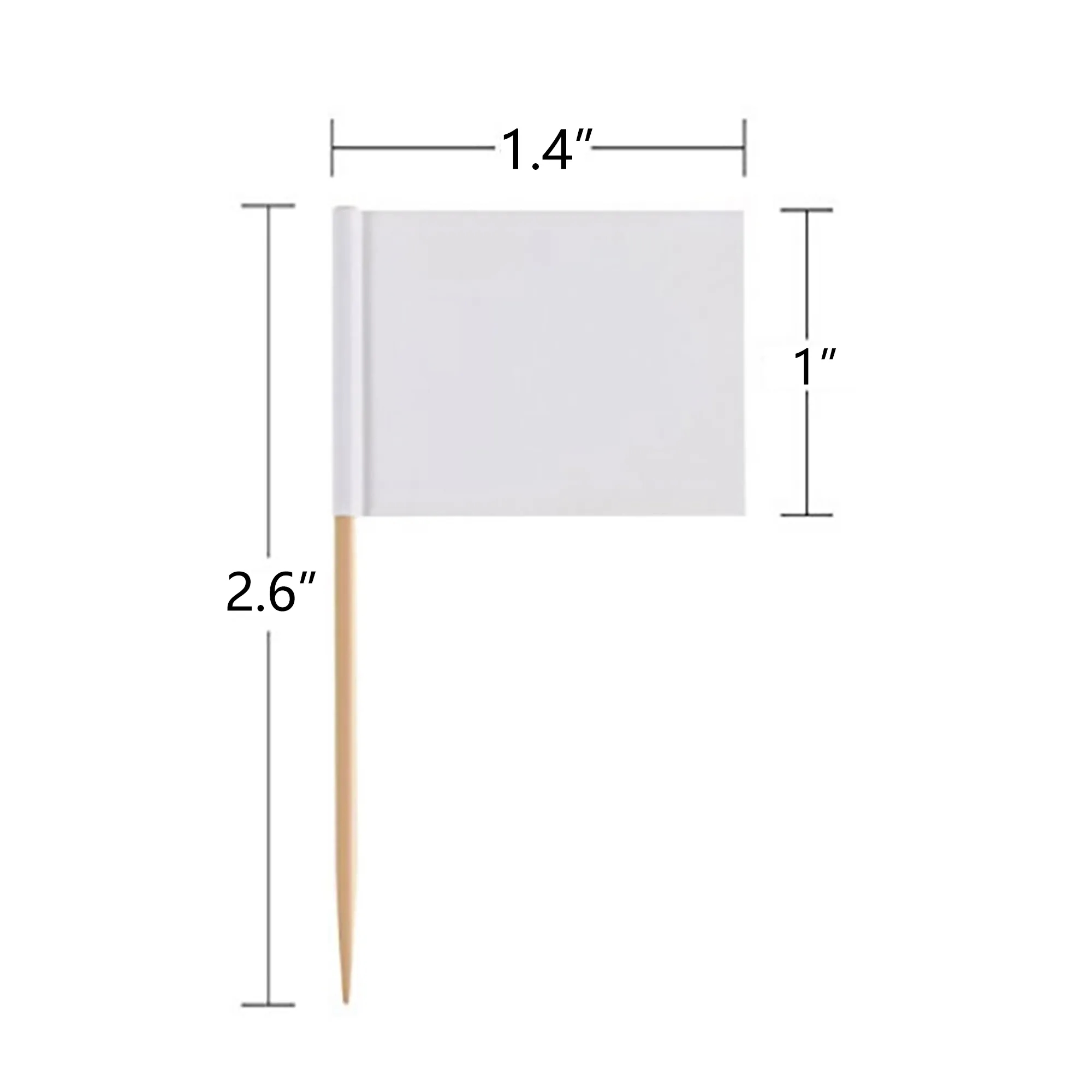 Blank Toothpick Flags Cheese Markers Food Labels 5