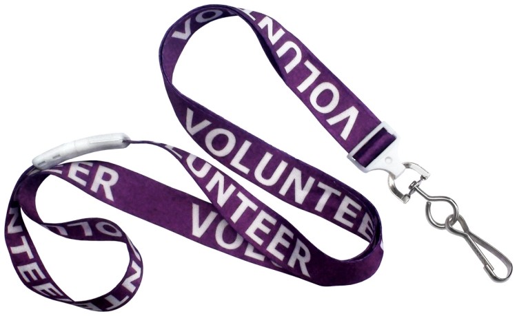 5/8" Dye Sublimated Breakaway Lanyard (Volunteer) 2