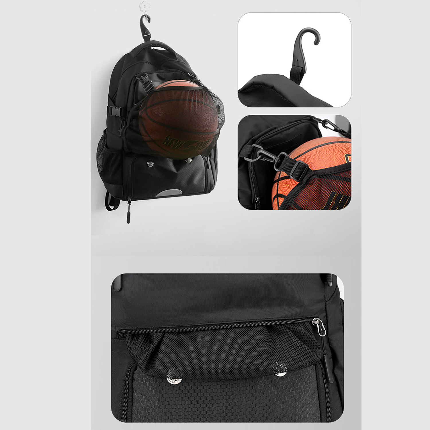 Basketball Backpack with Ball Compartment 3