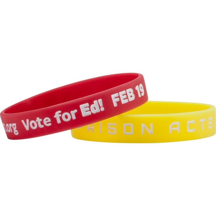 Debossed with Color Fill Silicone Wristband 11