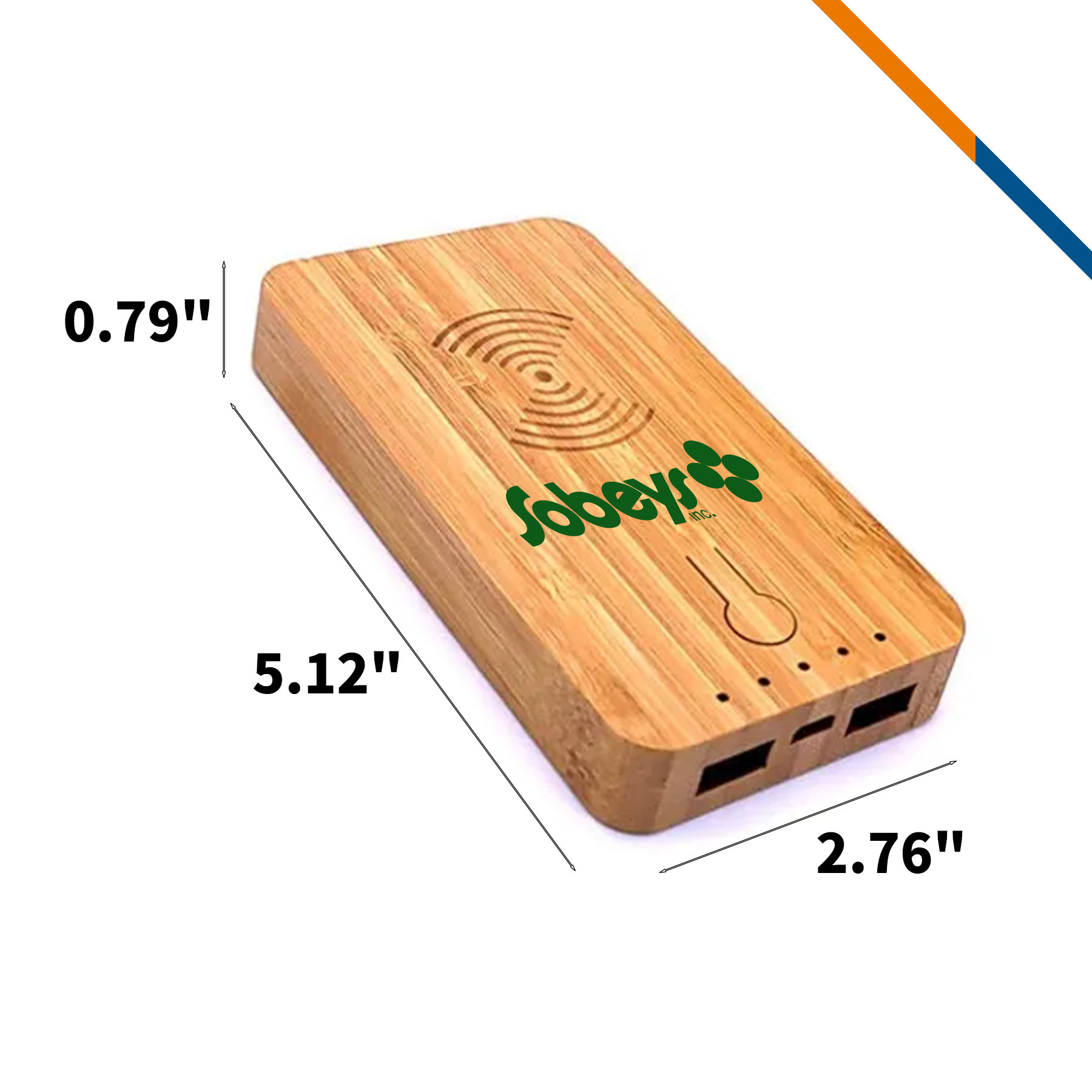 Lica 2in1 Bamboo Wireless Power Bank 1