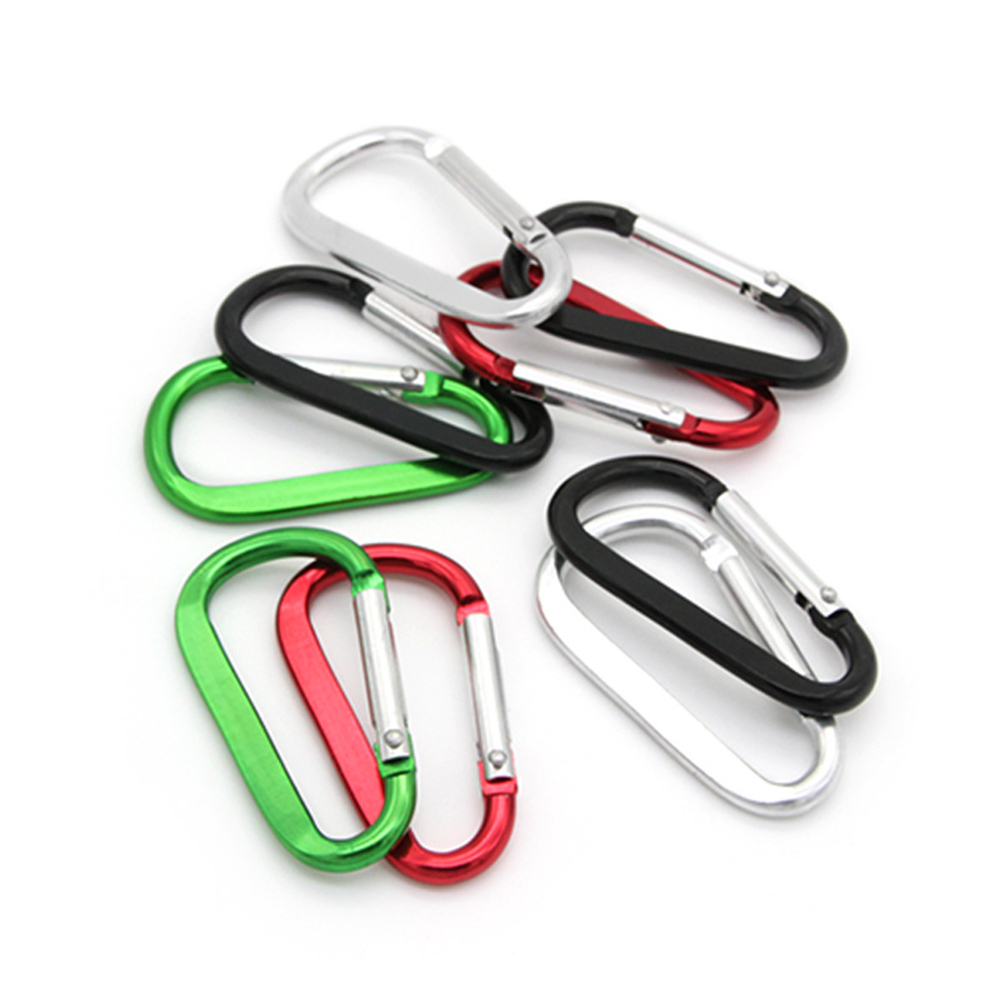 #8 D-shaped 15g carabiner backpack hook