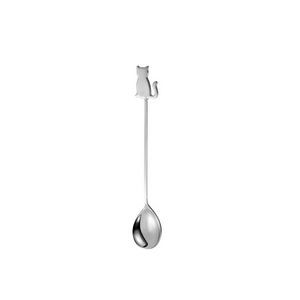 7.59 Inch Ceramic Handle Steel Spoon 18
