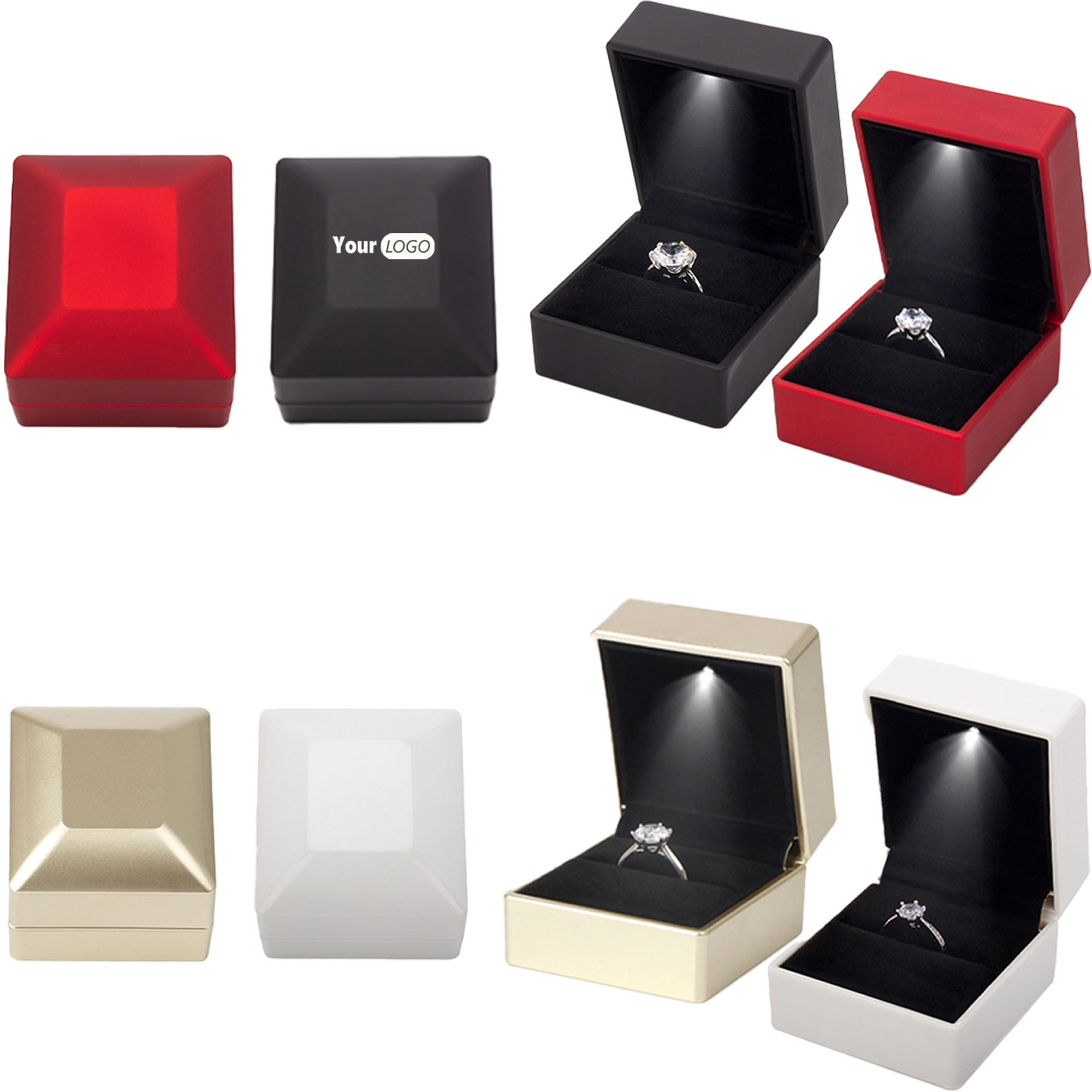 Luxury Jewelry Gift Box with Light 5