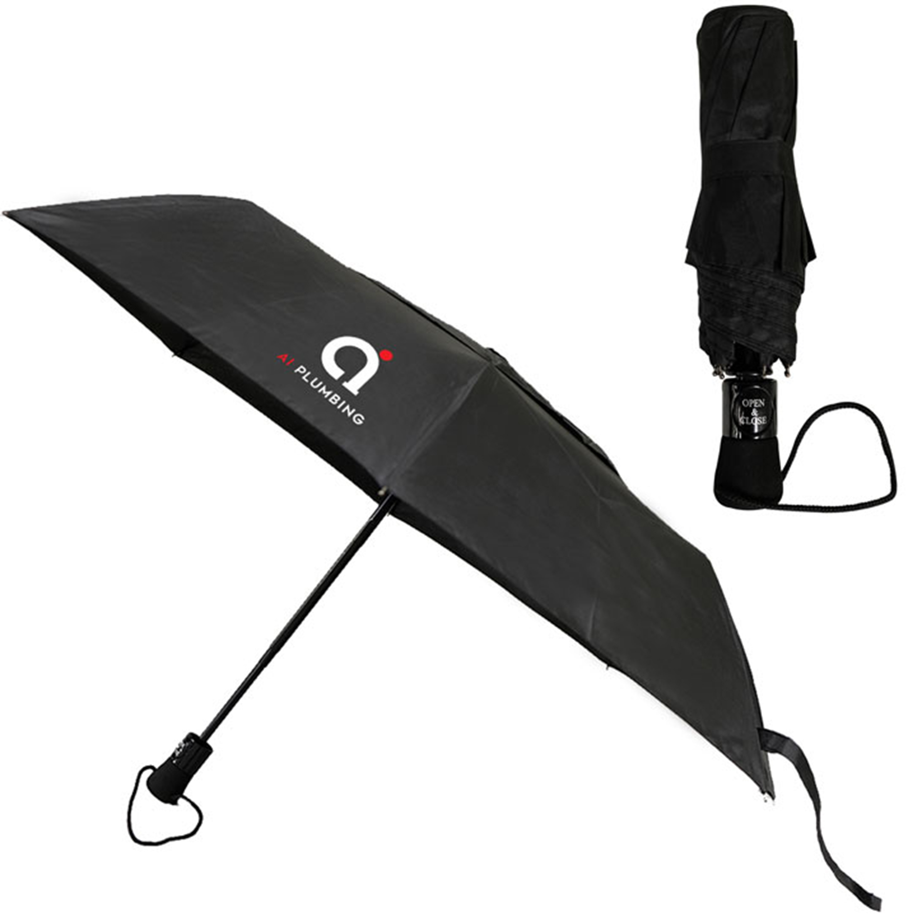 TELESCOPIC FOLDING UMBRELLA: 42" Arc 1