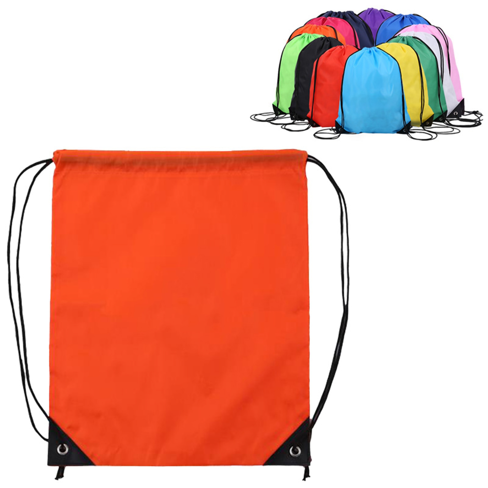 Affordable Polyester Drawstring Backpack 4