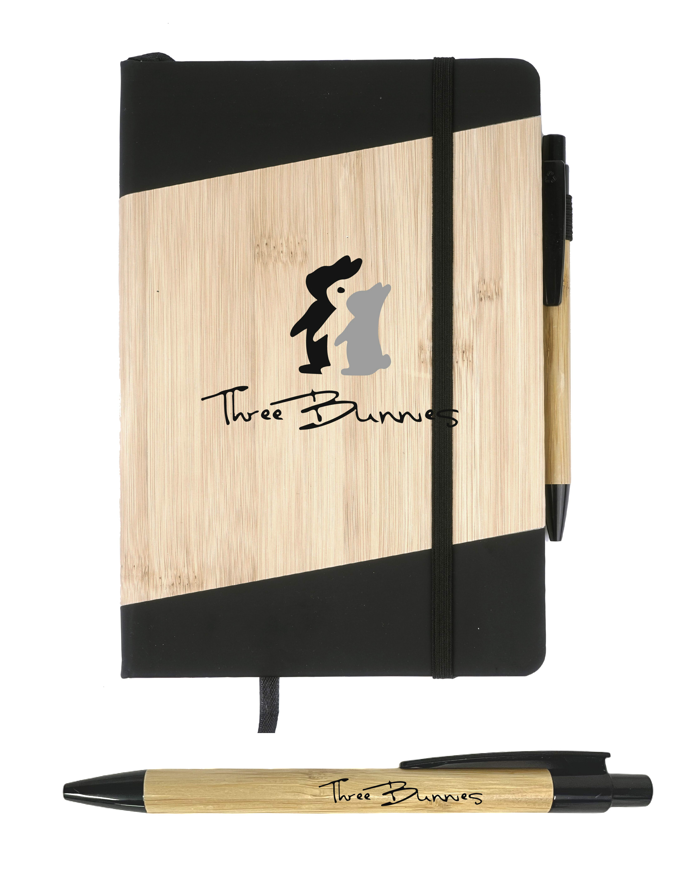 Bamboo Journal Set with Pen 2