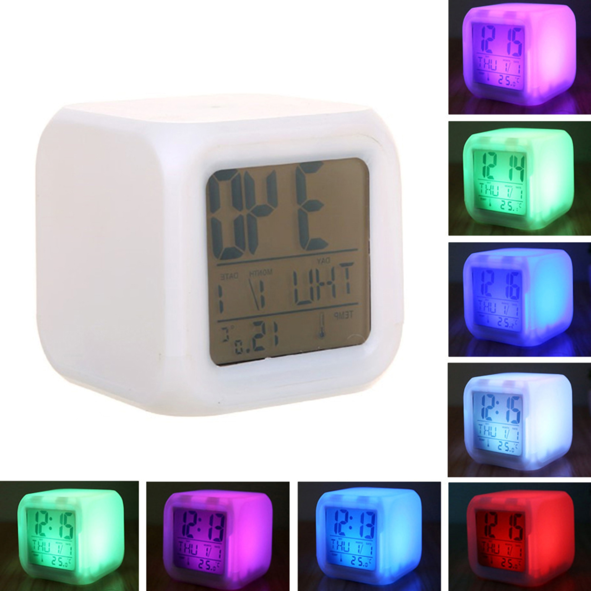 LED Color-Changing Alarm Clock 4