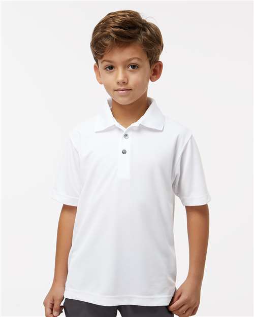Youth Saratoga Performance Mini Mesh Polo - 108Y 56