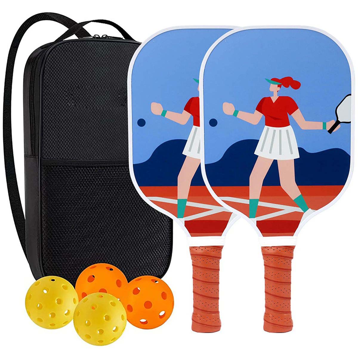 Fiberglass Pickleball Set for Training and Games 51