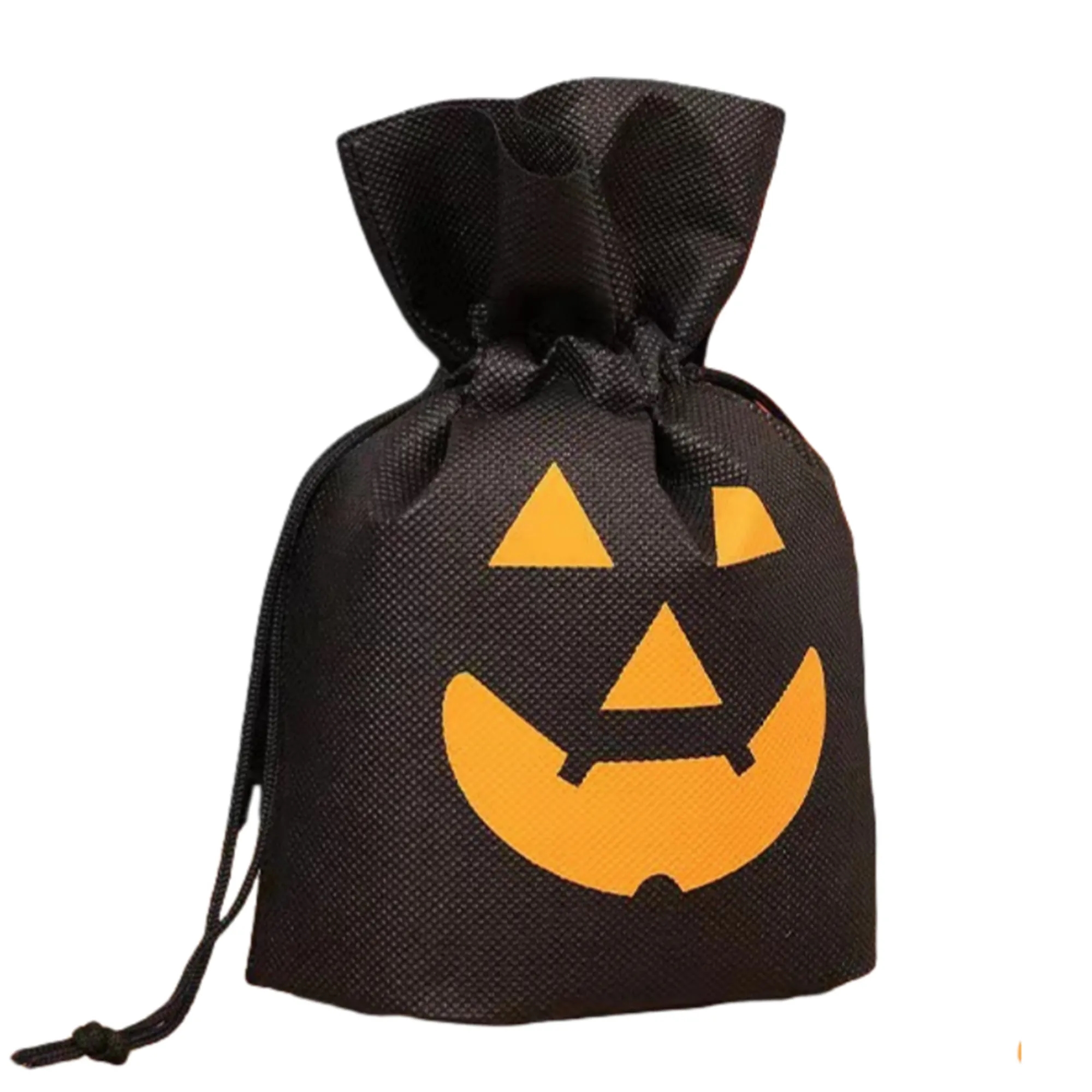 Halloween Pumpkin Drawstring Candy Snack Bag 5