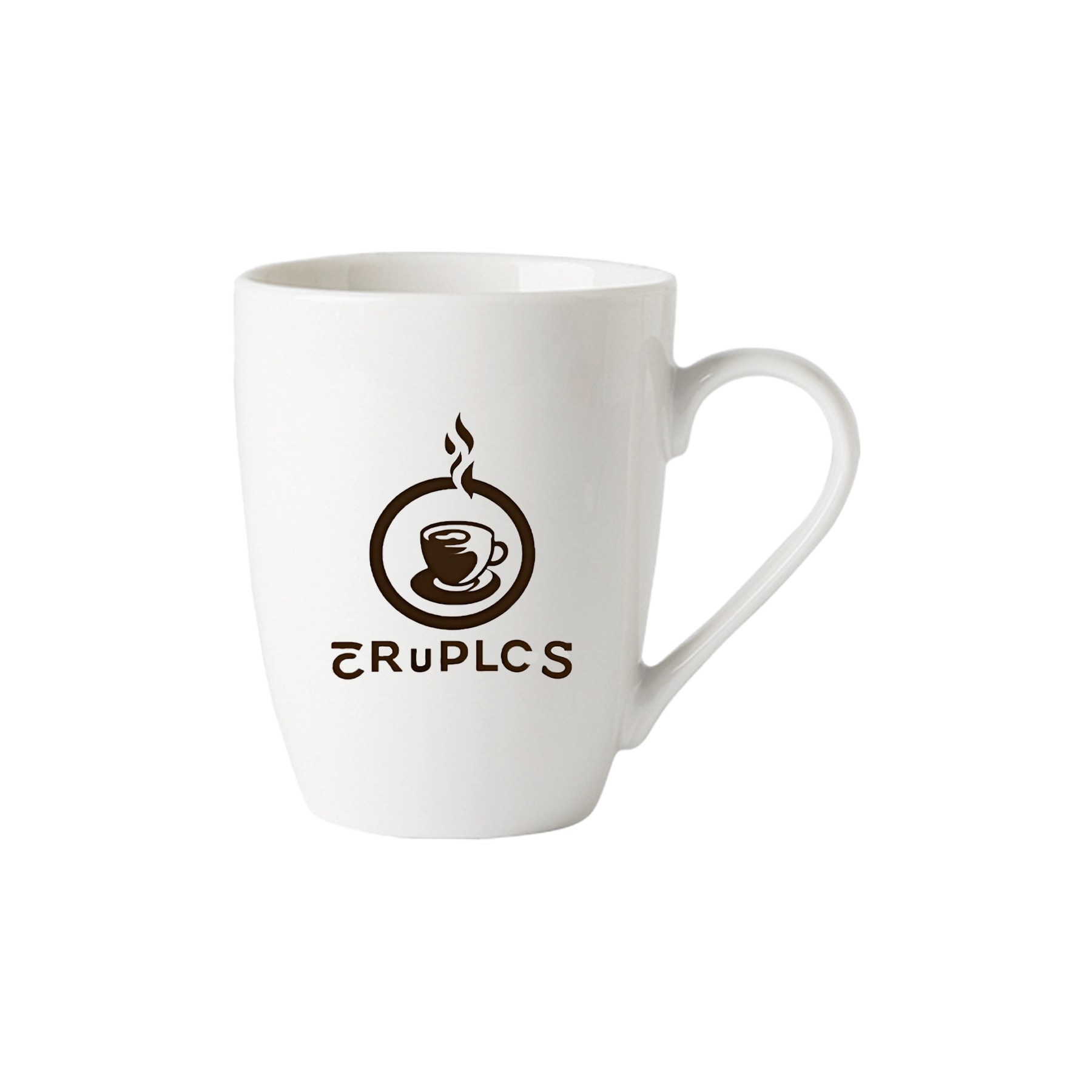 11 Oz Pure White Classic Mark Ceramic Mug