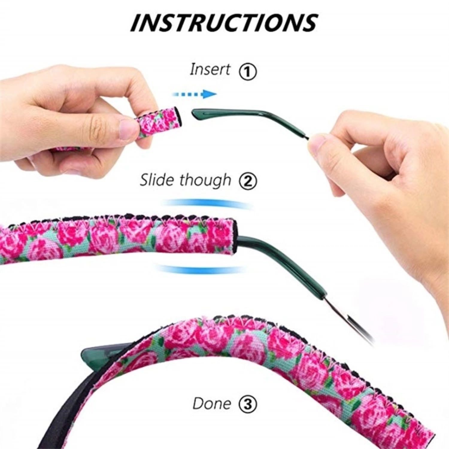 1" Sublimation Eyeglass Retainer Neoprene Sunglass Strap 4