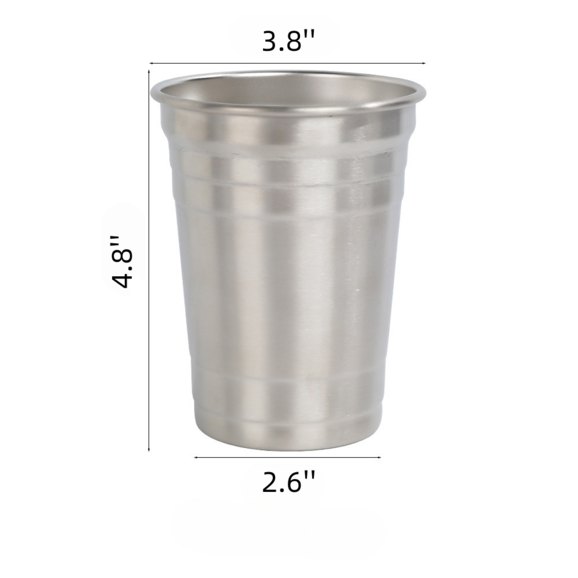16oz. Stainless Steel Pint Cups 2