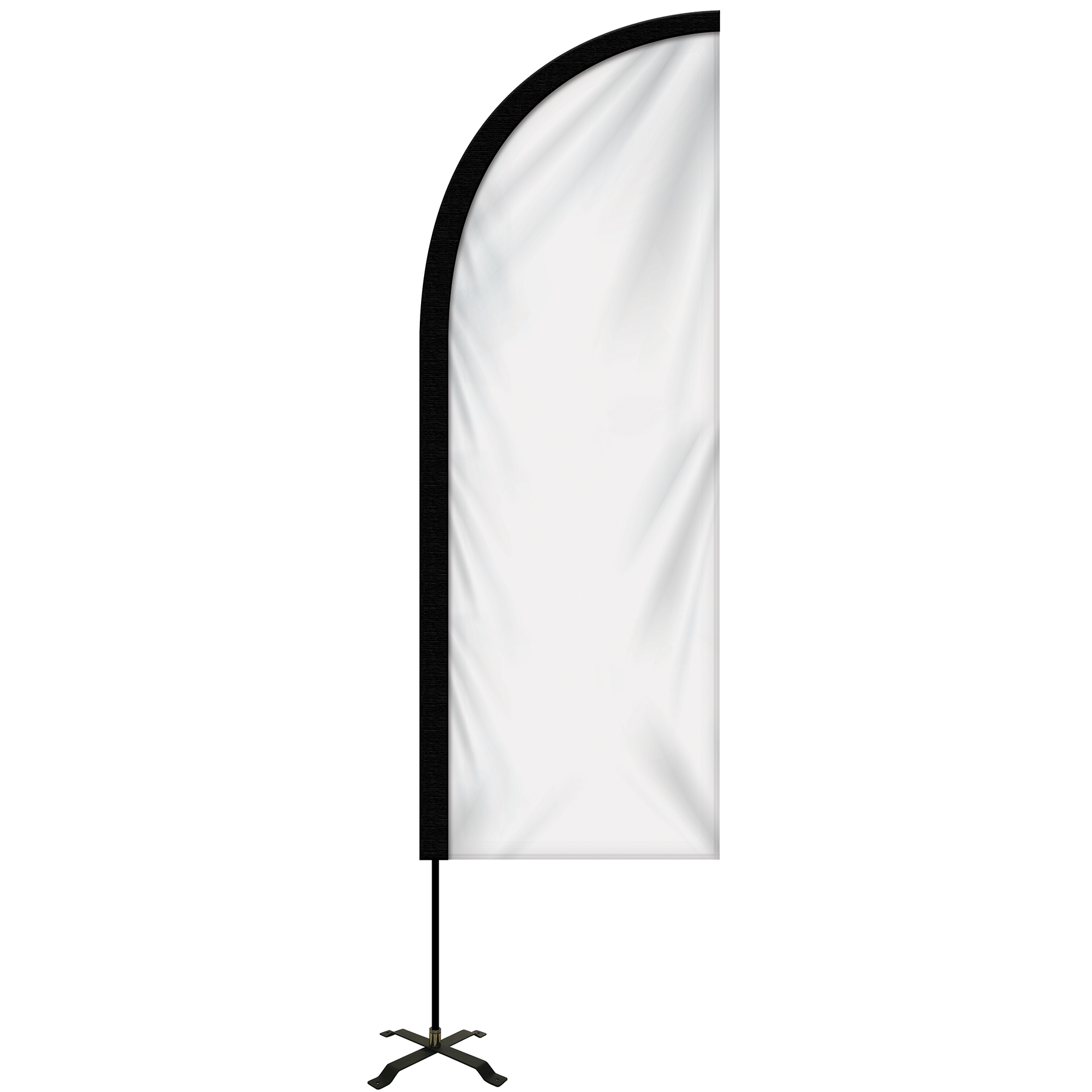 6' Portable Double Sided Half Drop Kit w/ Cross Base 6