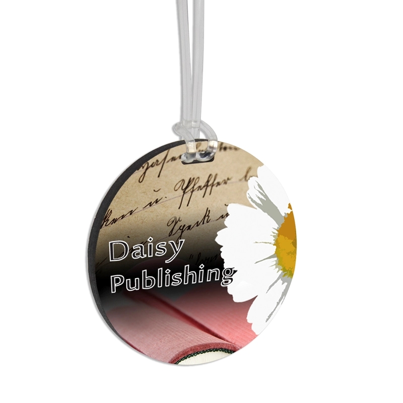 Custom Ultra Vivid Recycled Wood Bag Tags 5
