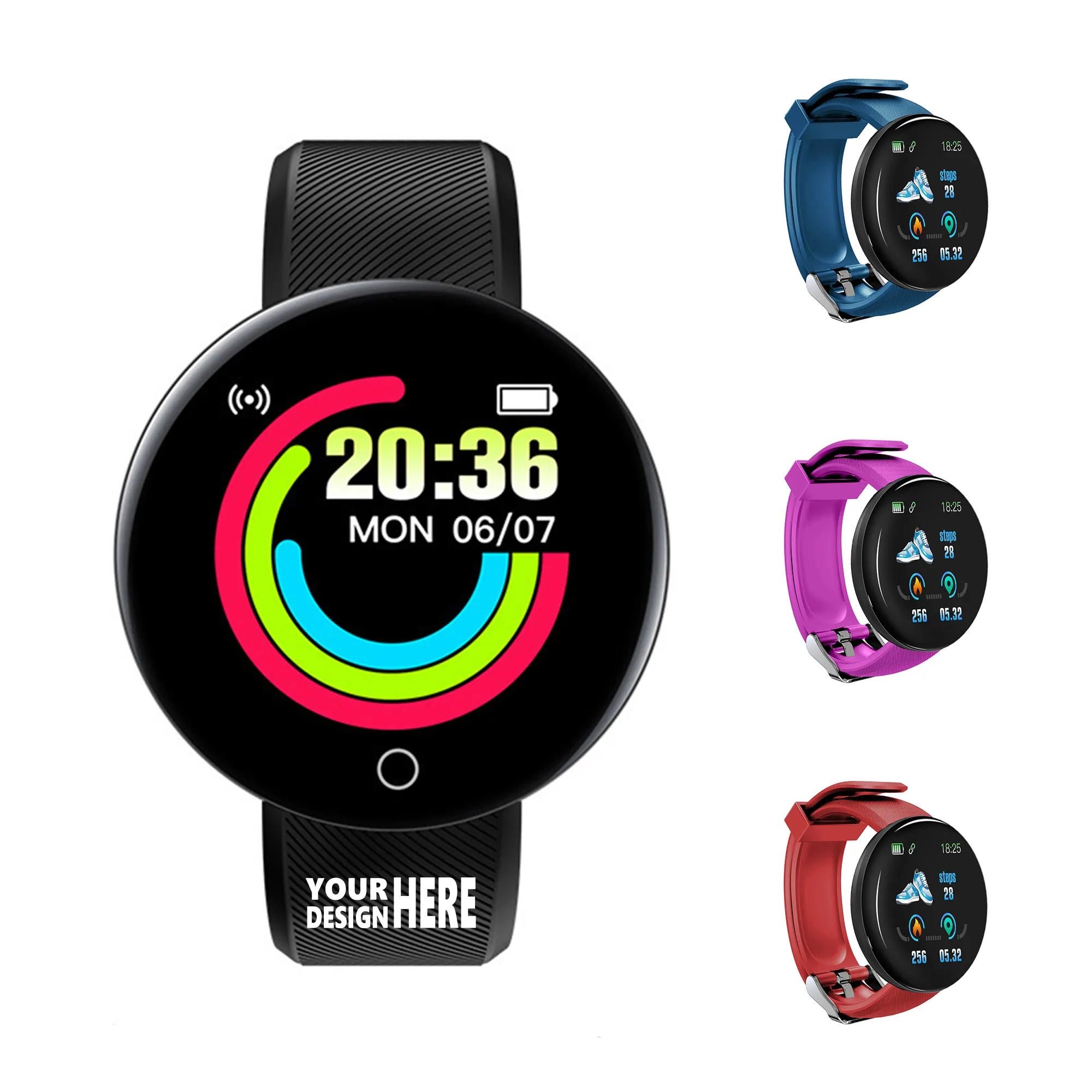 Customizable Round Screen Smart Bracelet - Health Monitor 1