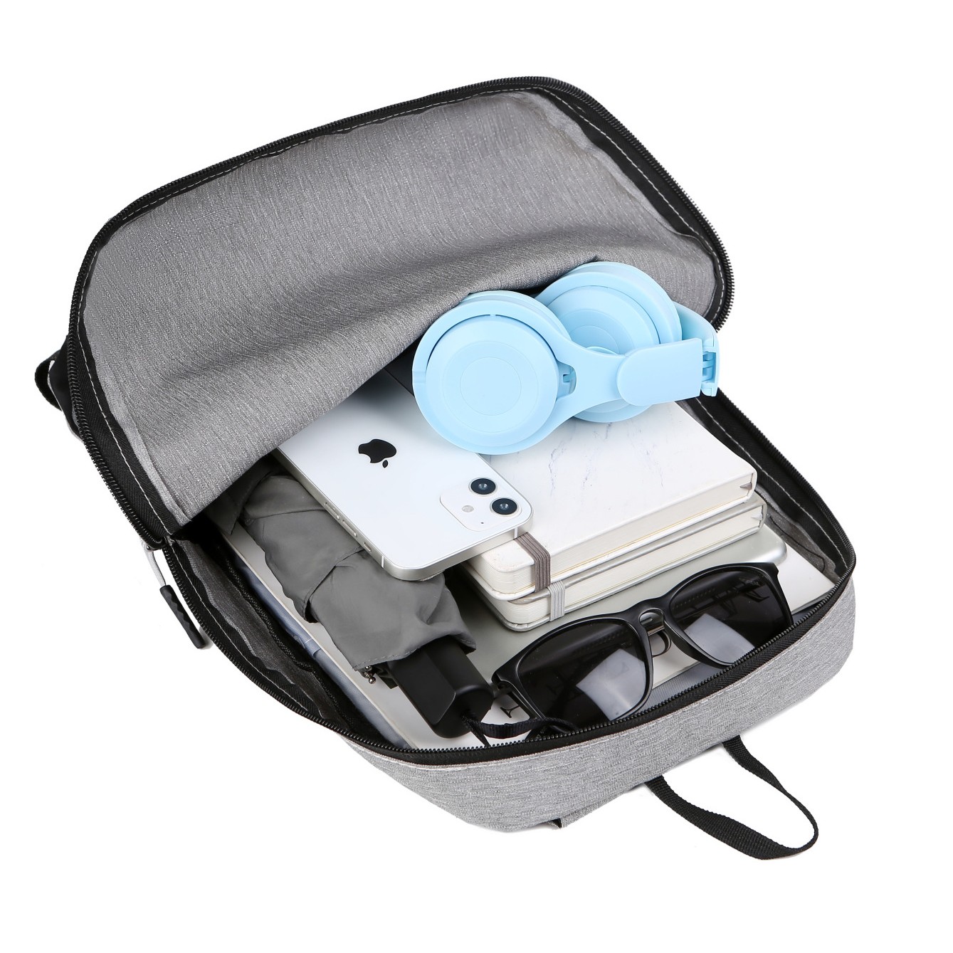 Two Color Stitching Business Laptop Backpack, 15.6-Inch Laptop/Tablet, Lightweight 3