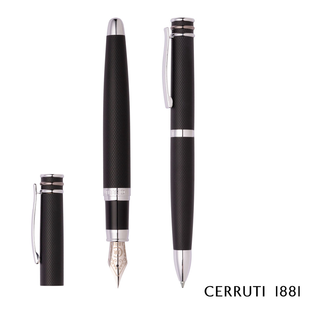 Cerruti 1881® Austin Diamond Ballpoint & Fountain Pen Set 1