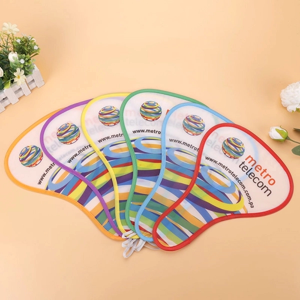 T-shaped foldable fans with pouch 4