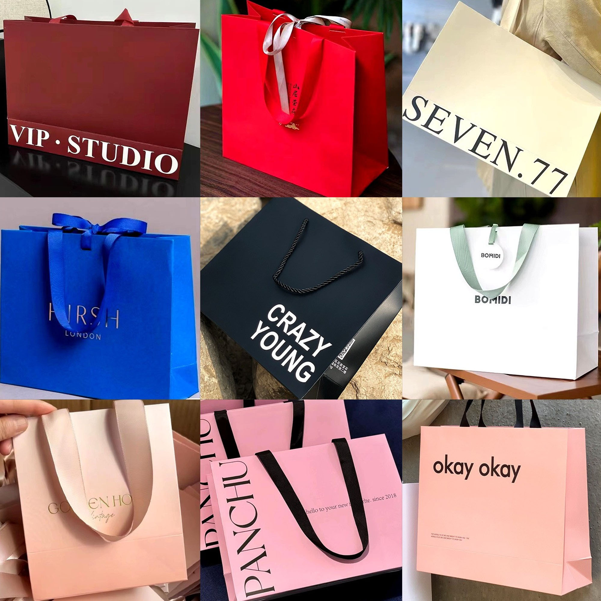 MOQ 50 pcs Gift Bags With Logo 3