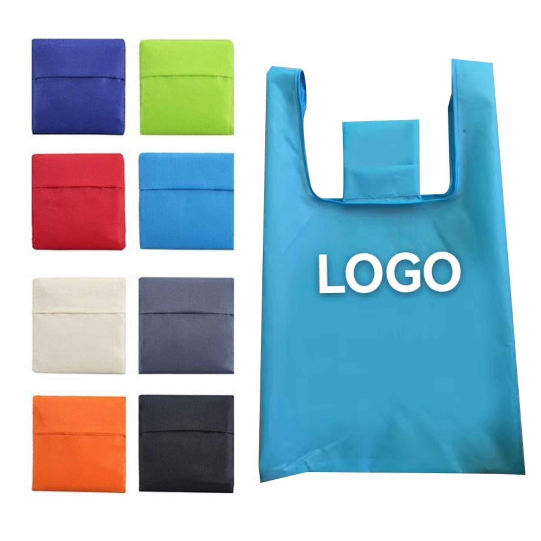 Foldable Oxford Vest Bag, custom tote bag with logo imprint 2