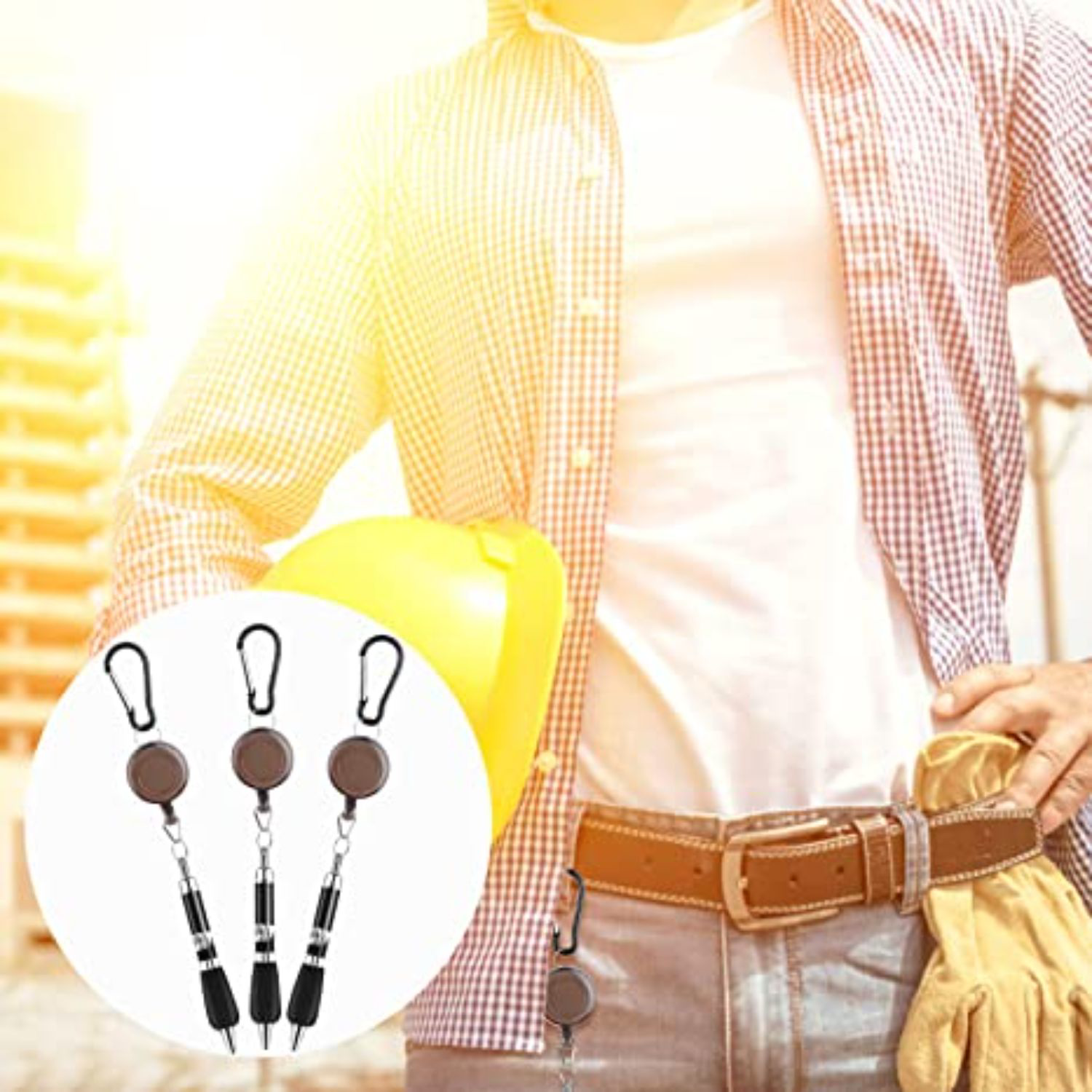 iTAGL Smart NFC Digital Business Carabiner Badge Reel Pen 3