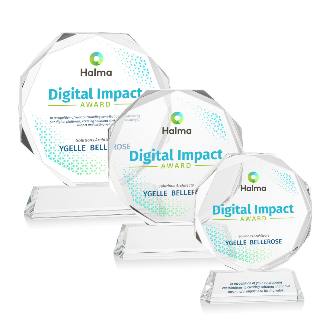 Acadian VividPrint™ Award on Newhaven Base - Clear 6