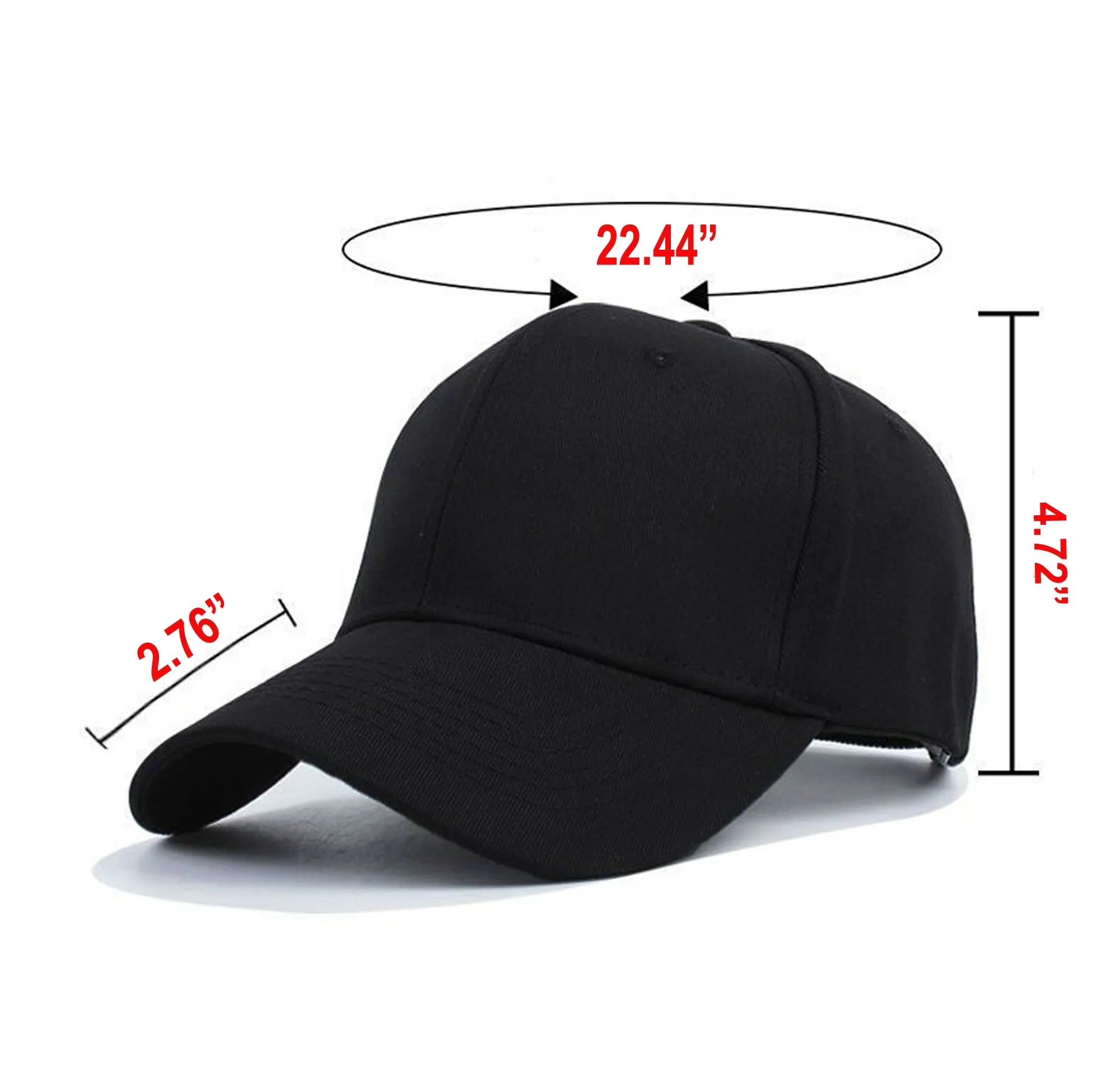 100% Cotton Baseball Caps-Six Panel 3