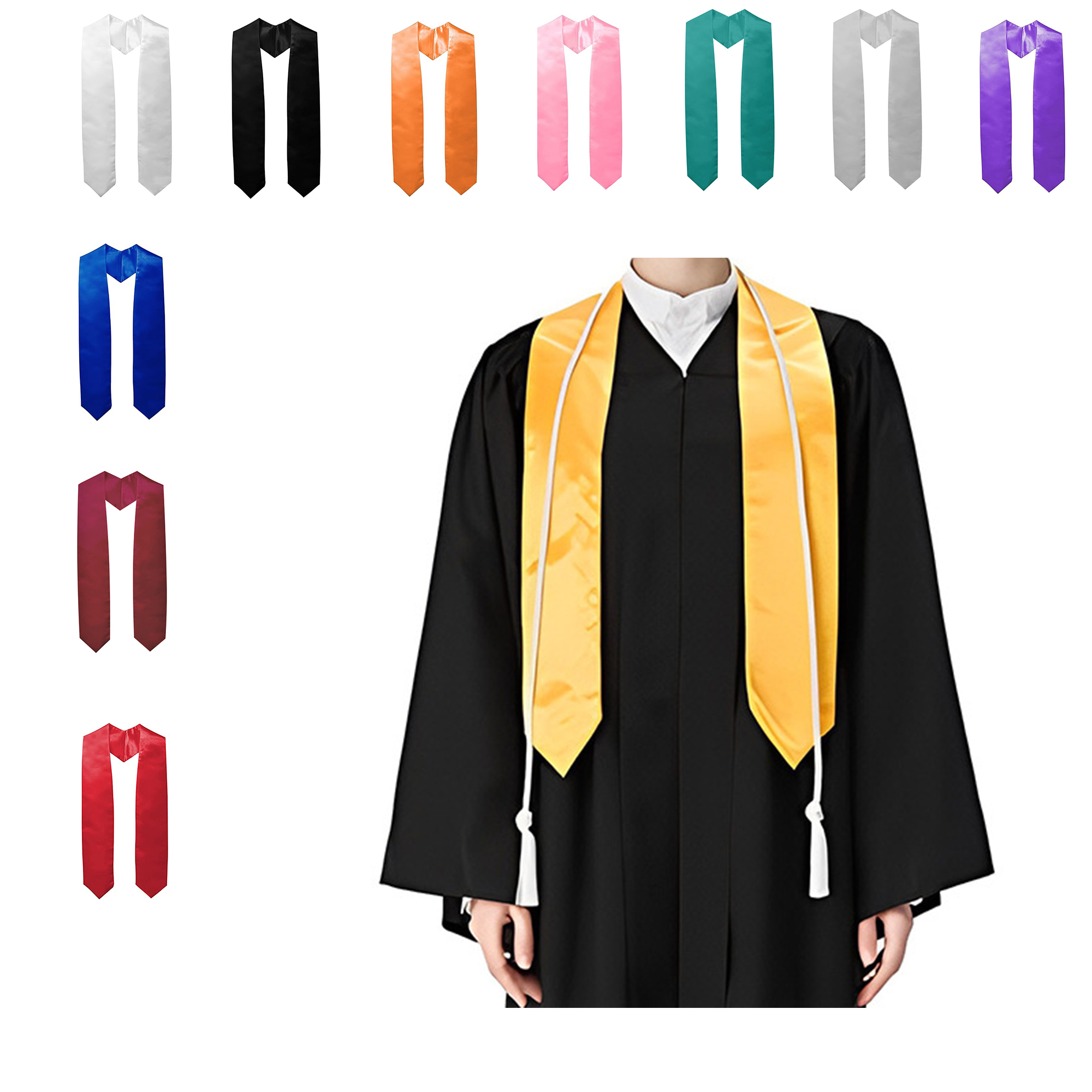 Graduation Stoles Unisex Honor Ribbon 3