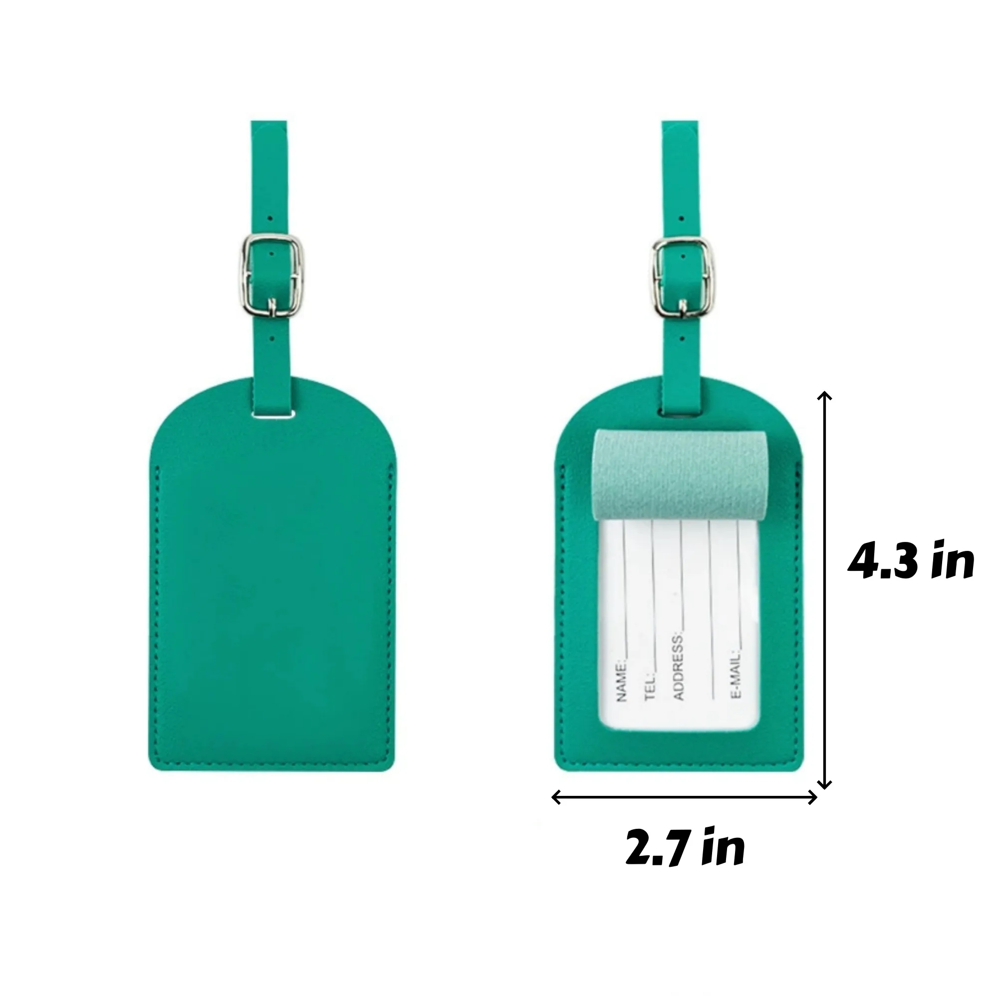 PU Leather Luggage Tag 3