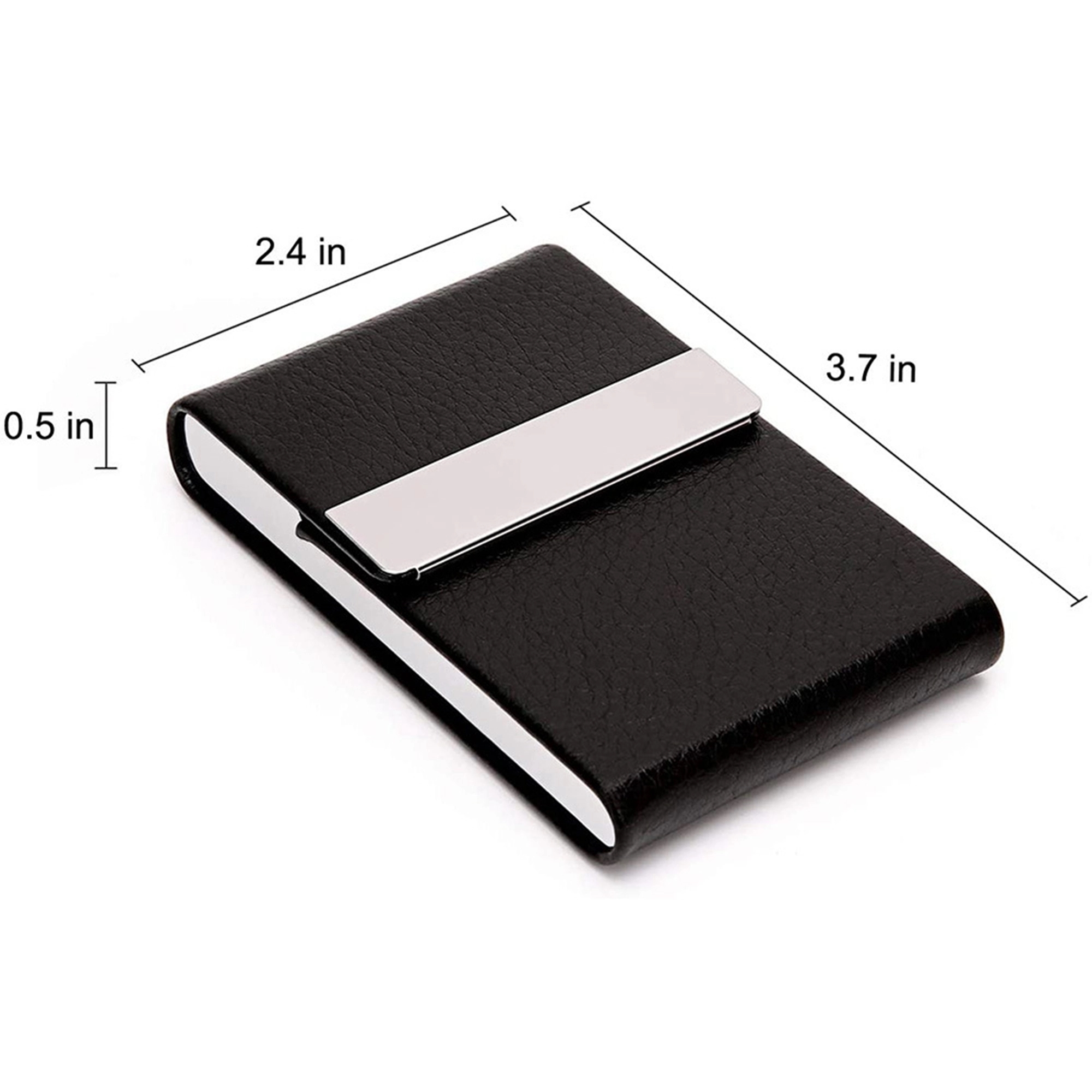 PU+ Stainless Steel Business Card Holder 18